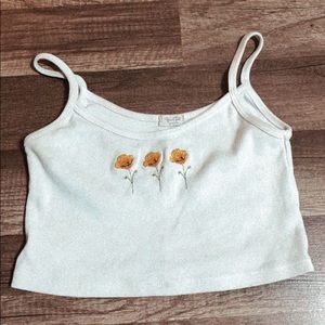 brandy melville flower tank